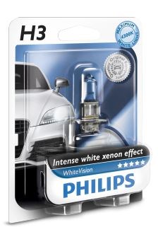 Philips H3 White Vision + 60% (R) (1 stk)
